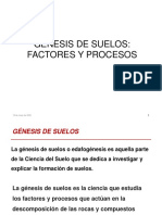 Clase 2. Génesis del suelo factores y procesos