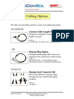 ProComSol Cabling Options Data Sheet