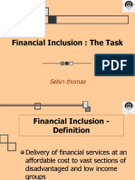 Financial Inclusion: The Task: Sebin Thomas