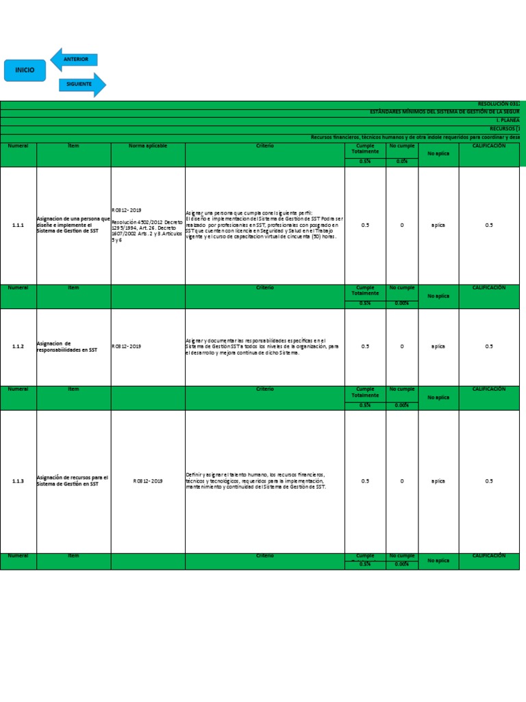 Plantilla Resolución 0312 de 2019 | PDF | Medicina | Cuidado de la salud