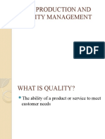 Lean Production and Quality Management