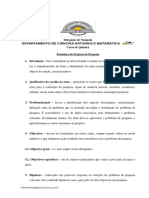 Estrutura Do Projecto de Pesquisa para Monografia Cientifica