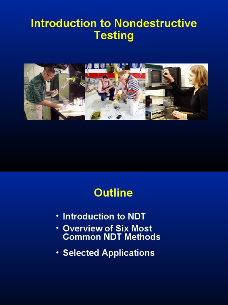 Intro To NDT | PDF | Nondestructive Testing | Radiography