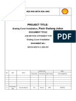 MSOG-M2014-C-JMS-001 - For Grating Cover Installation