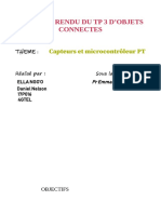 Compte Rendu Du TP 3 D'Objets Connectes: Capteurs Et Microcontrôleur PT