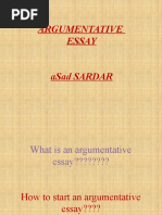 ARGUMENTATIVE Essay Slides