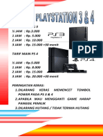 TARIF MAIN ANDRE PLAYSTATION 3.docx