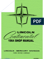 Lincoln Continental Shop Manual