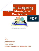 Capital Budgeting and Decision Making