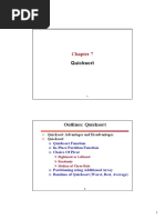 Quicksort: Quicksort: Advantages and Disadvantages Quicksort