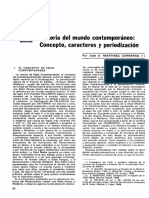 Historia Del Mundo Contemporáneo: Concepto, Caracteres y Periodización