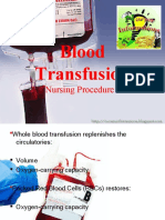 Blood Transfusion Nursing Procedure Guide