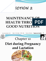 Section 2 Maintenance of Health Through Good Nutrition: Pregnancy and Lactation