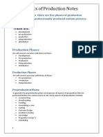 Basics of Film Production Phases