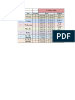 VB Time Table