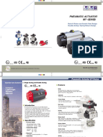 Pneumatic Actuator - Series: Rack & Pinion and Scotch Yoke Design Double Acting / Spring Return Design