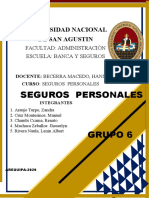 Seguros Personales: Universidad Nacional de San Agustin