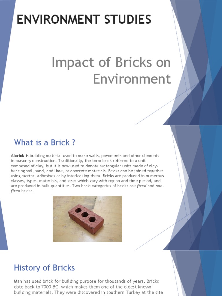 Effects of Bricks On Environment PDF Brick Combustion