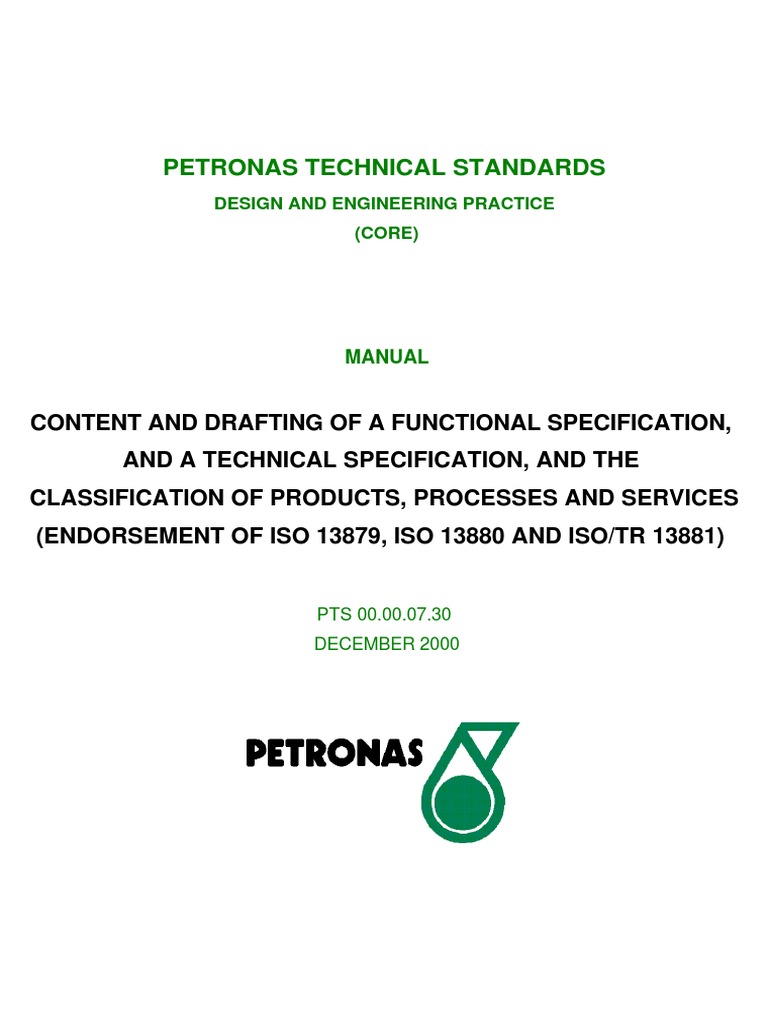 Petronas Technical Standards | PDF | Specification (Technical Standard ...