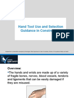 Hand Tool Use and Selection Guidance in Construction