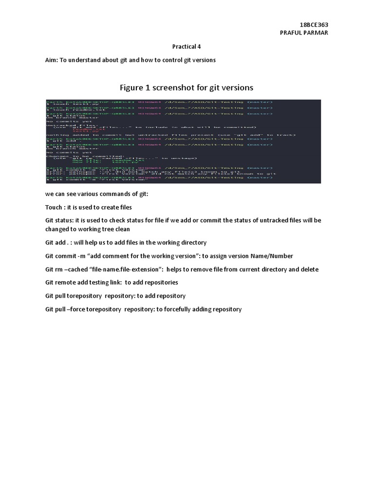 Git Version Control Commands Explained | PDF