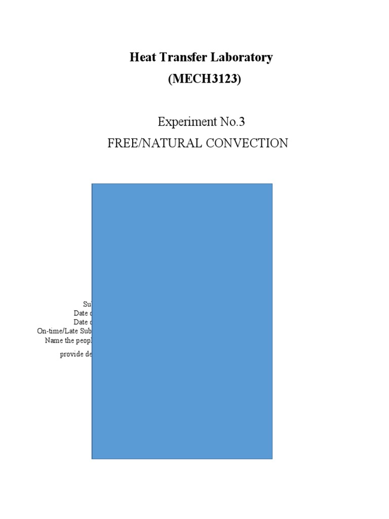 Natural Convection Heat Transfer Study | PDF | Heat Transfer | Convection