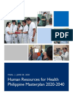 Human Resources For Health Philippine Masterplan 2020-2040: FINAL - JUNE 30, 2020