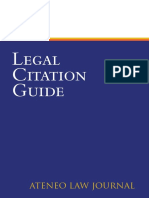Ateneo Law Journal Legal Citation Guide (4th Edition) PDF