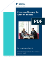 Exposure Therapy For Specific Phobia: in Low Intensity CBT
