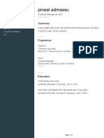 Contact Details for Computer Networking Expert Pineal Admassu