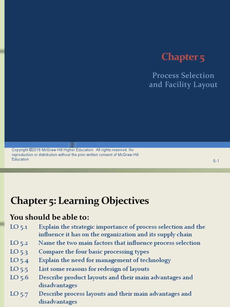 Process Selection and Facility Layout | PDF | Automation | Inventory