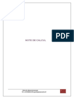 Modèle Note de Calcul Échafaudage PDF