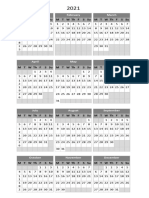 2021 Personal FF Calendar
