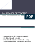 Calificarea Optometristi