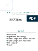 IP Header Compression in UMTS Network: Thesis Work Presentation 14.02.2006