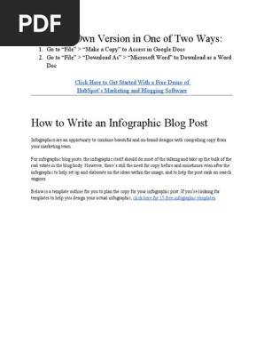 Infographic Blog Post Template