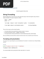 1.4 String Formatting