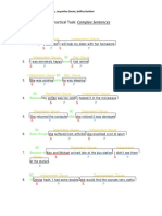 Practical Task Complex Sentences