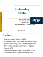 Addressing Modes: Güray YILMAZ Yrd - Doç.Dr. İstanbul Kültür Üniversitesi