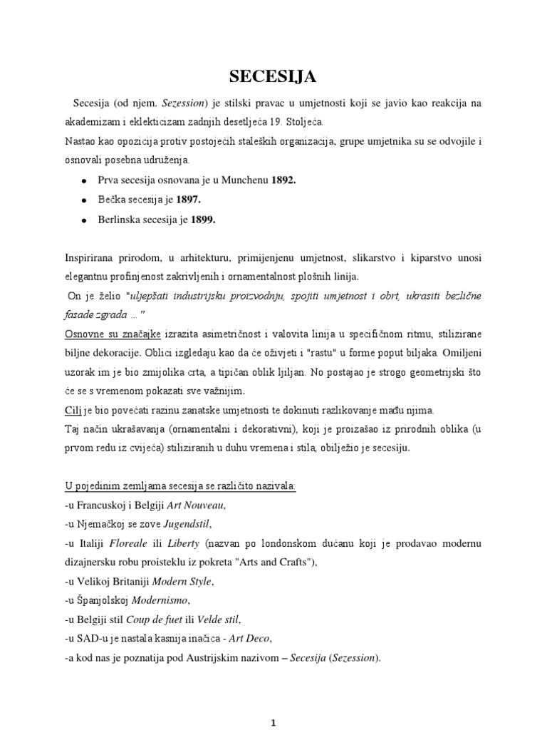 SECESIJA | PDF