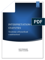 Ravi Prakash Beneficial-Construction-of-Statutes IOS