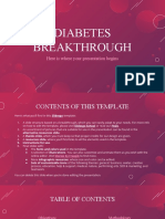 Diabetes Breakthrough by Slidesgo