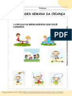 Atividades Semana Da Criança para Baixar PDF