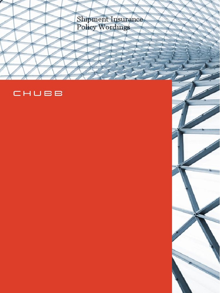 Chubb Shipment Insurance Policy ProductDisclosureSheet MY EN Lalamove ...