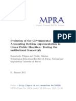 Evolution of The Governmental Accounting Reform Implementation in Greek Public Hospitals: Testing The Institutional Framework - Stamatiadis