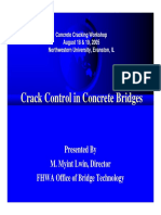 Crack Control in Concrete Bridges: Presented by M. Myint Lwin, Director FHWA Office of Bridge Technology