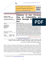 Influence of Iron Furnaces Slag On Collapsibility and Shear Strength of Gypseous Soil