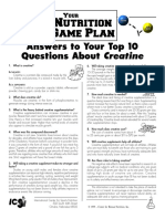 Answers To Your Top 10 Questions About Creatine: N THE Body