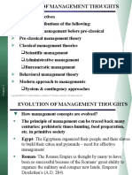 Evolution of Management Thoughts