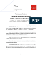 Performance Contract Contract de Prestari Servicii/onorarii